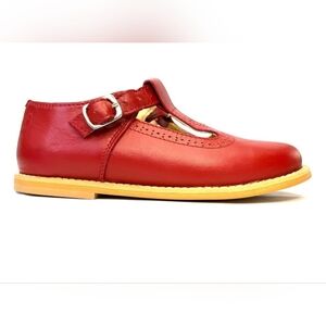 Classic Leather T-Strap Shoes